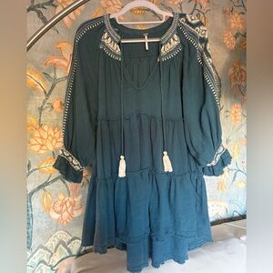 Free People Turquoise Textured Dress/Tunic